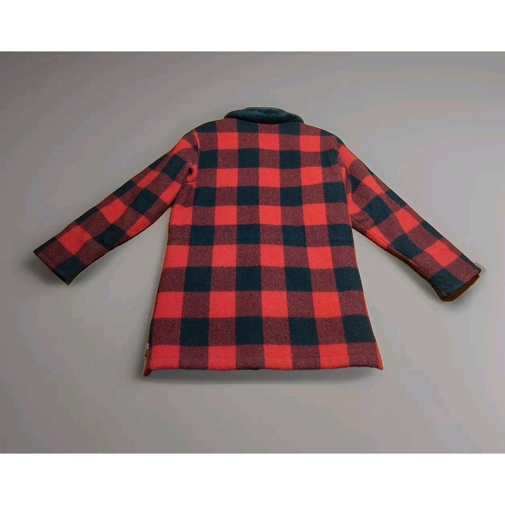 Woolrich‎ Women's Buffalo Plaid Mid Length Winter Coat Size Small Wool Quilted - Picture 8 of 13